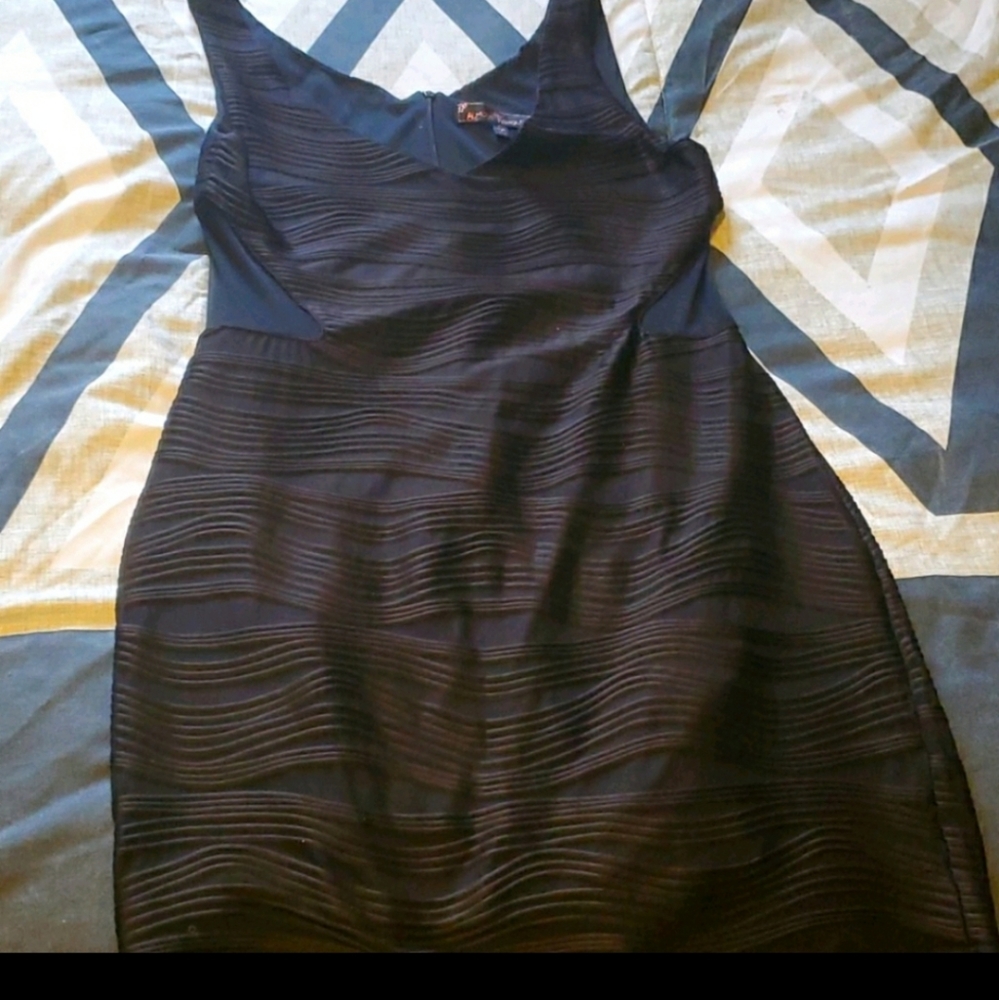 HOT Black Mesh Cut-out Dress